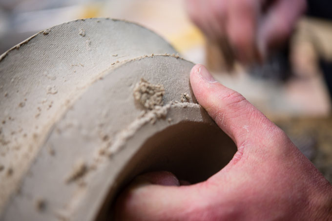 James Oughtibridge in his studio 2016
